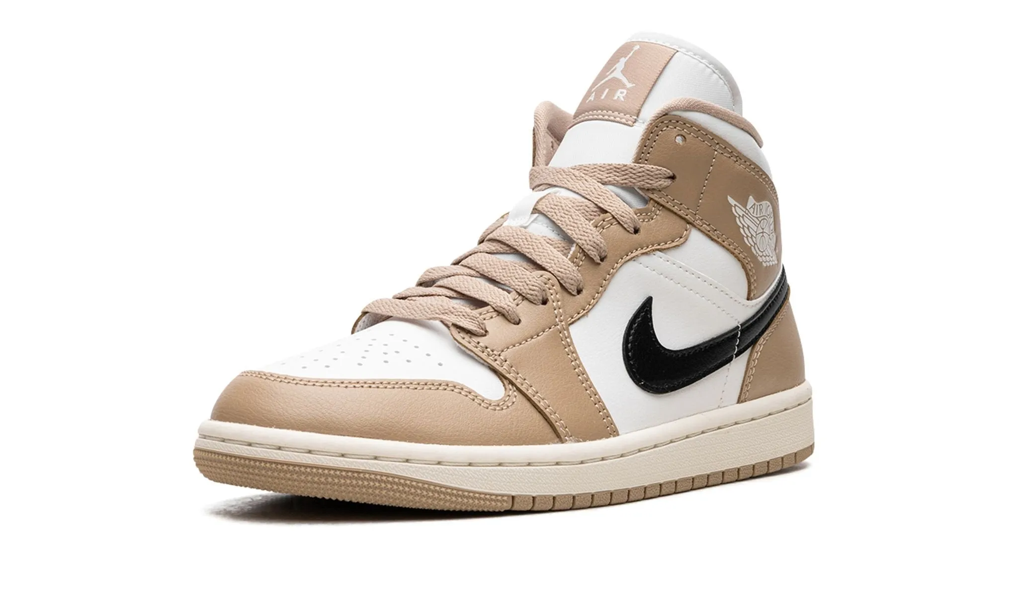 Air Jordan 1 Mid Tan / Black Desert City Wear Easy Wear