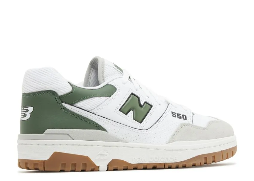 New Balance 550 White Nori Skill Hike Moisture   Wicking