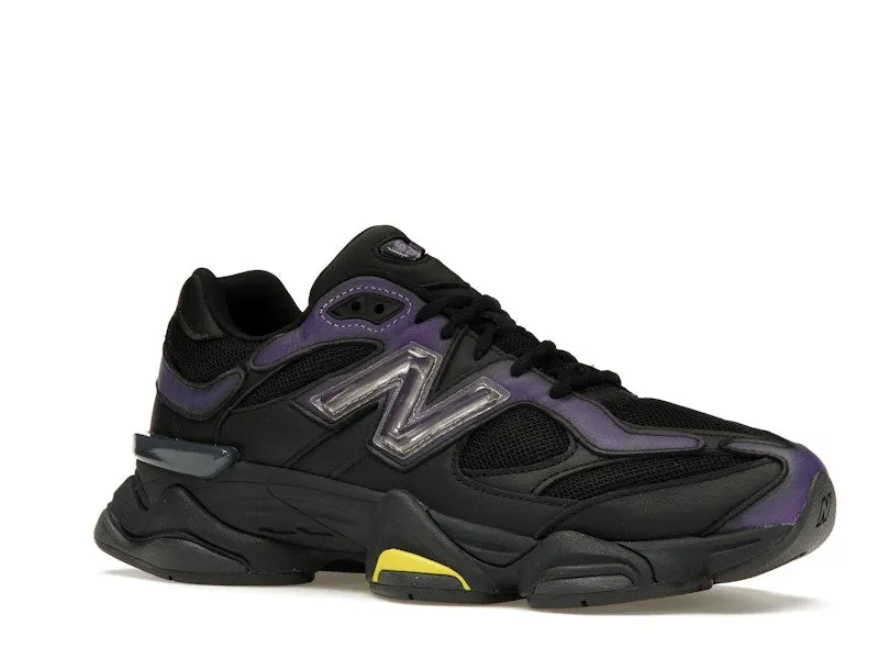 New Balance 9060 Mowalola Burglarwear Black Purple Yellow Dry Fast Breathable