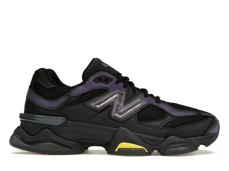 Shock Absorbing Skate Cool New Balance 9060 Mowalola Burglarwear Black Purple Yellow