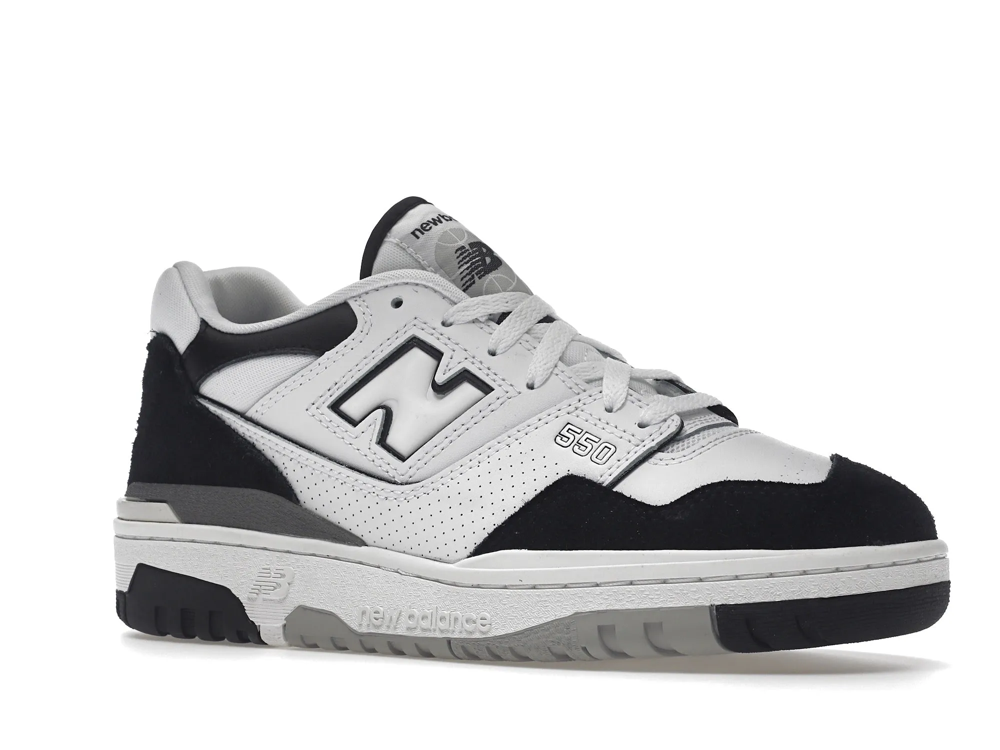 New Balance 550 White Black Rain Cloud Space Vibe Durable Build