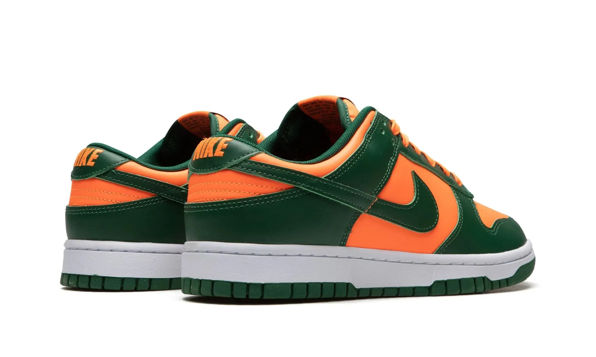 Nike Dunk Low "Miami Hurricanes" Slip   Resistant Sole Street Cool