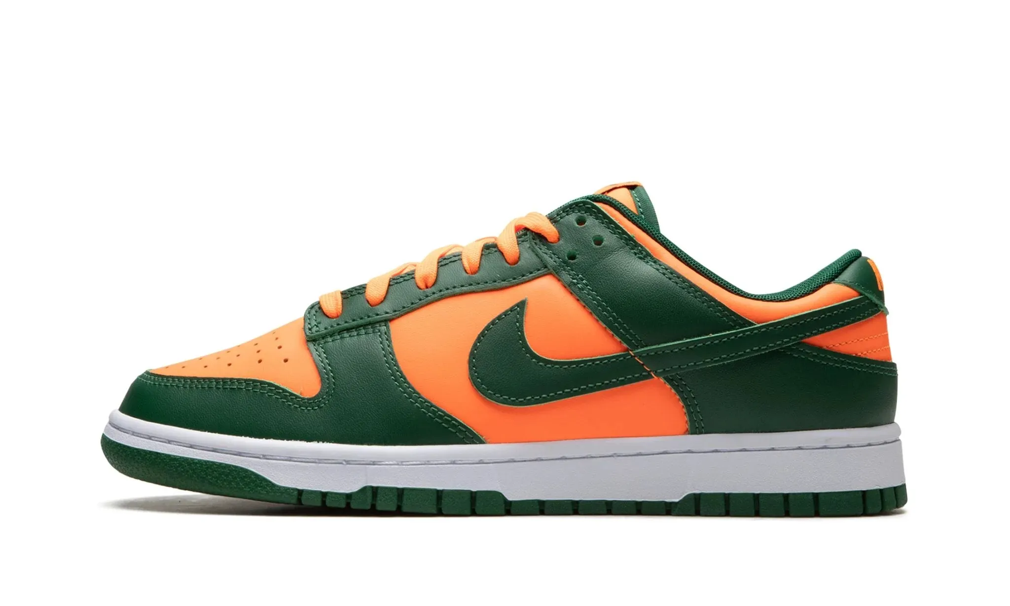 Nike Dunk Low "Miami Hurricanes" Foot Balance Step Out