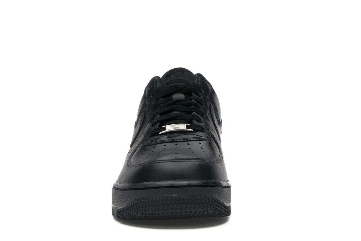 Nike Air Force 1 Low Supreme Black Natural Movement Ventilated Side