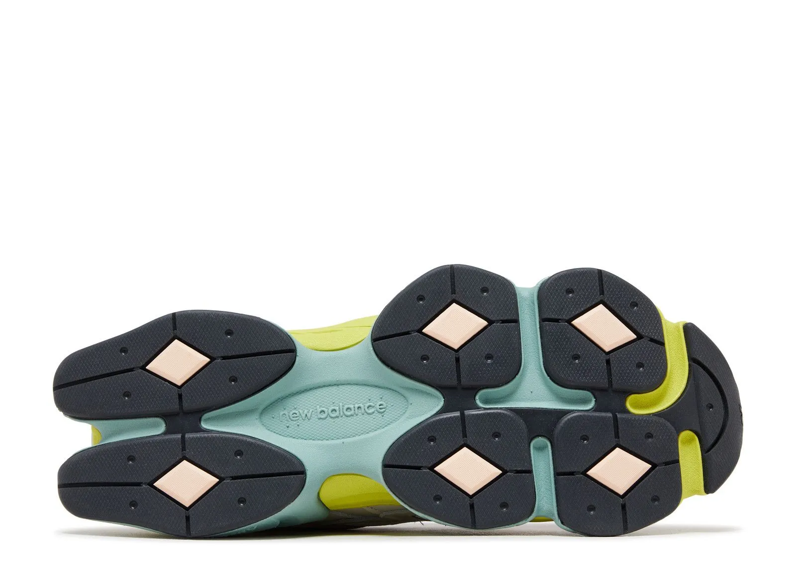 New Balance 9060 Moonbeam Vintage Rose Lime Durable Sole On Track