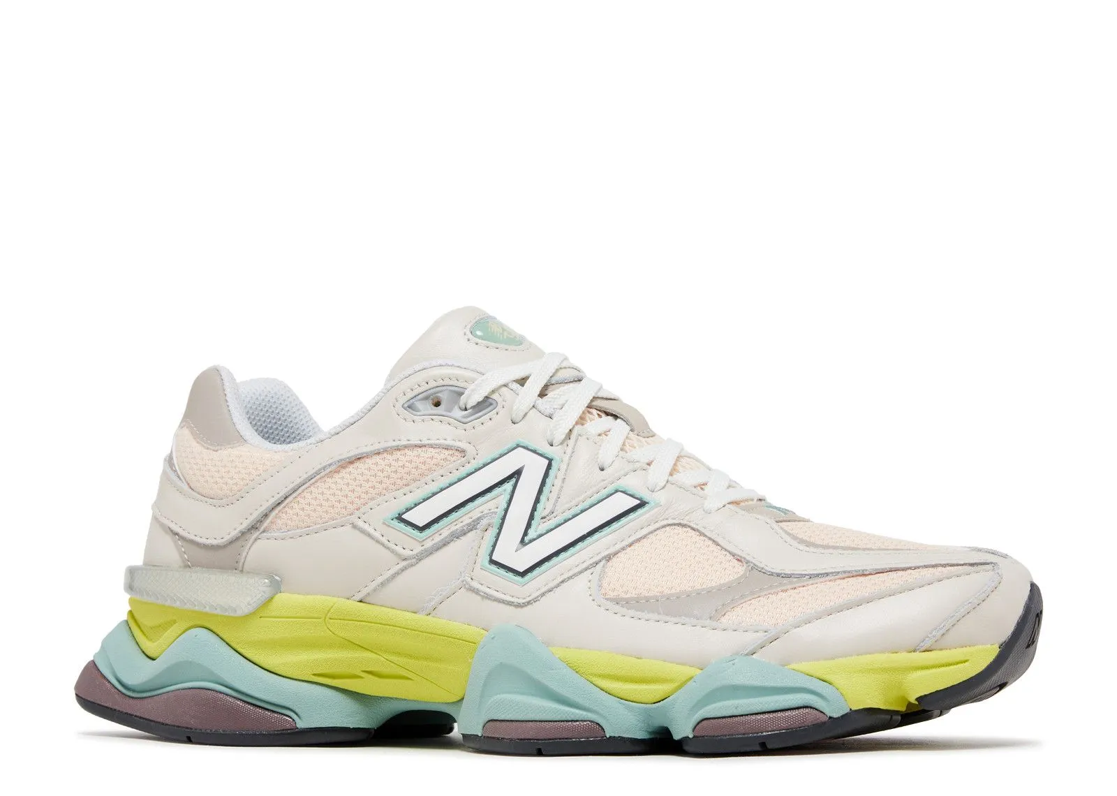 New Balance 9060 Moonbeam Vintage Rose Lime Ease Wear Fashion Mood
