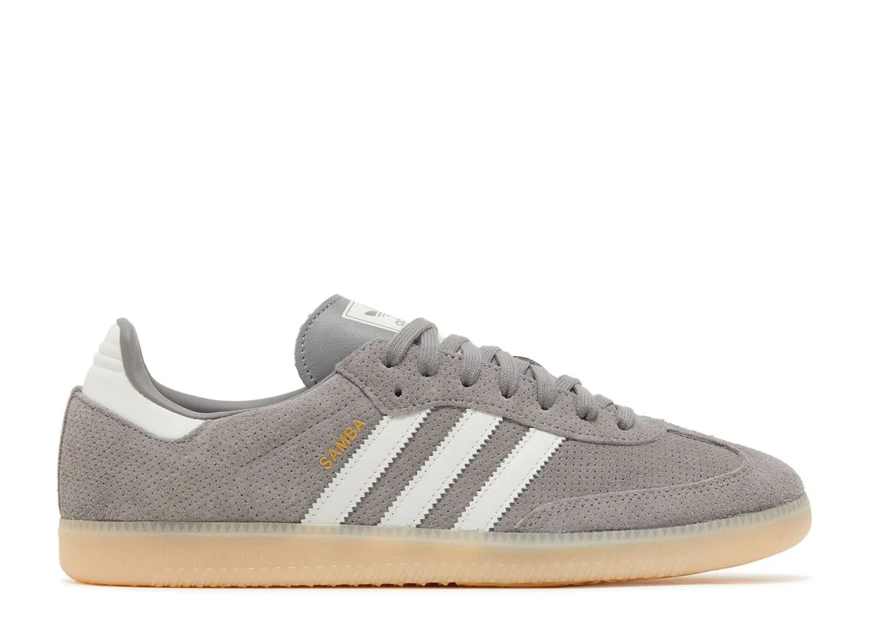 Heat Proof All-Day Support Adidas Samba OG Grey Bliss Orange