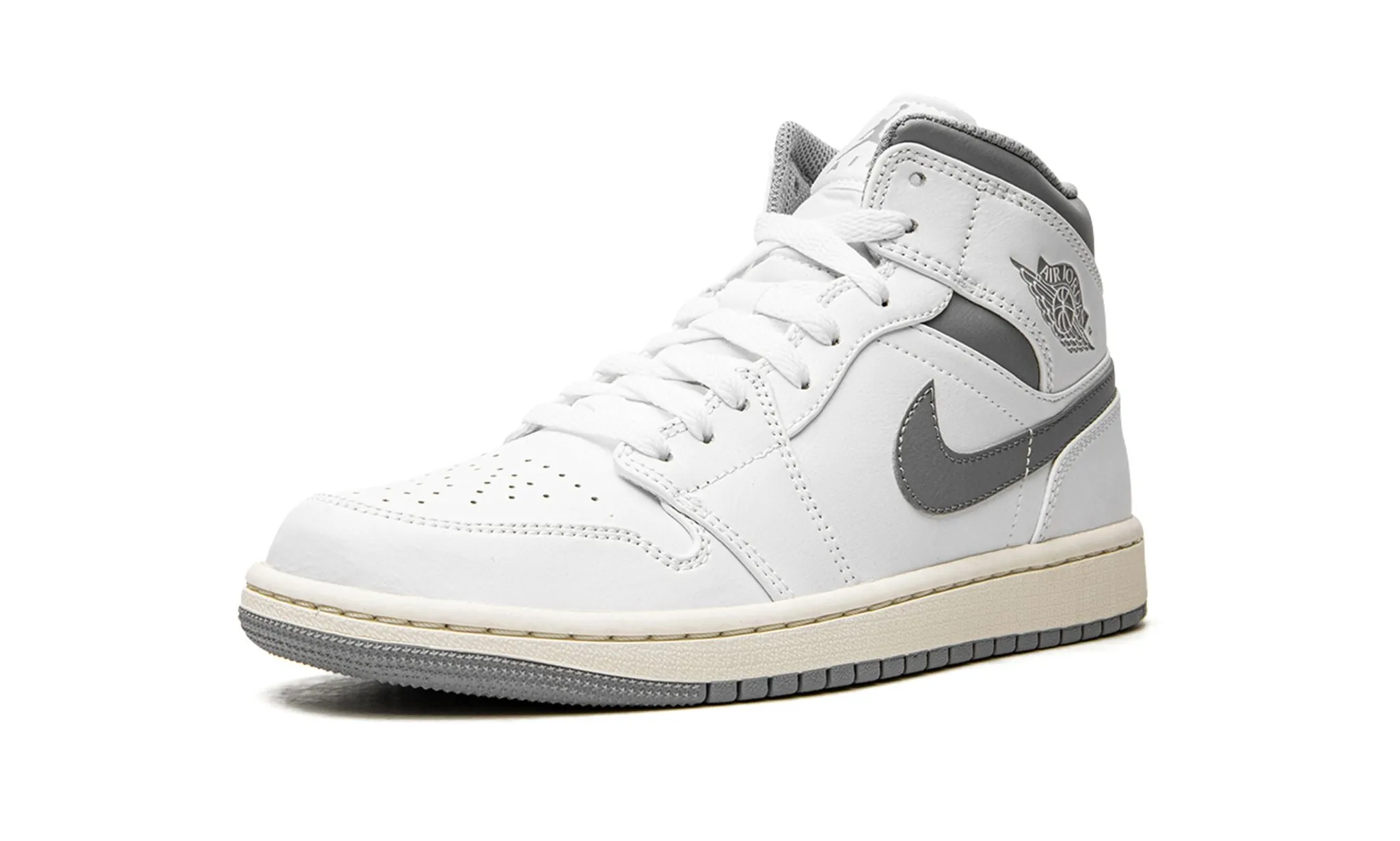 River Step Air Jordan 1 Mid Neutral Grey
