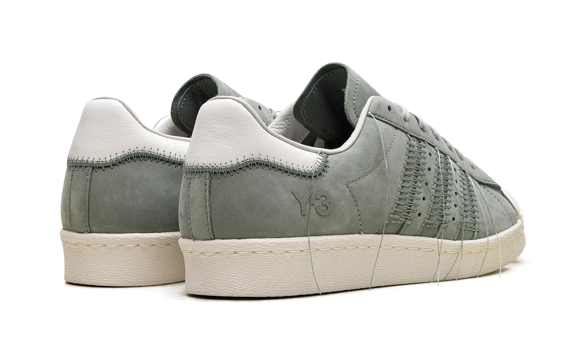 Y-3 Superstar "Silver Green Off White Light Brown" Style Upgrade Stone Hike
