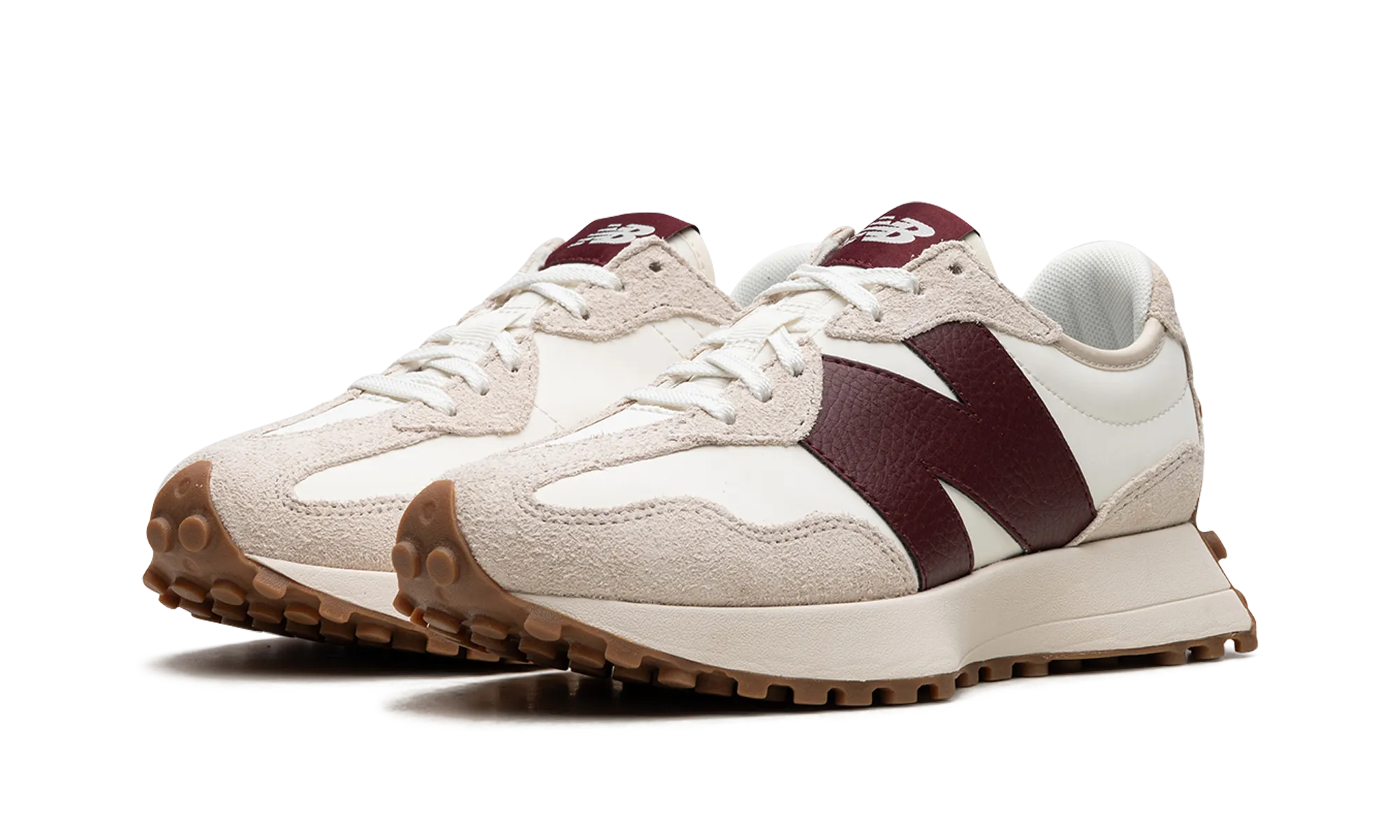 327 WMNS "Moonbeam Classic Burgundy" Pure Flex