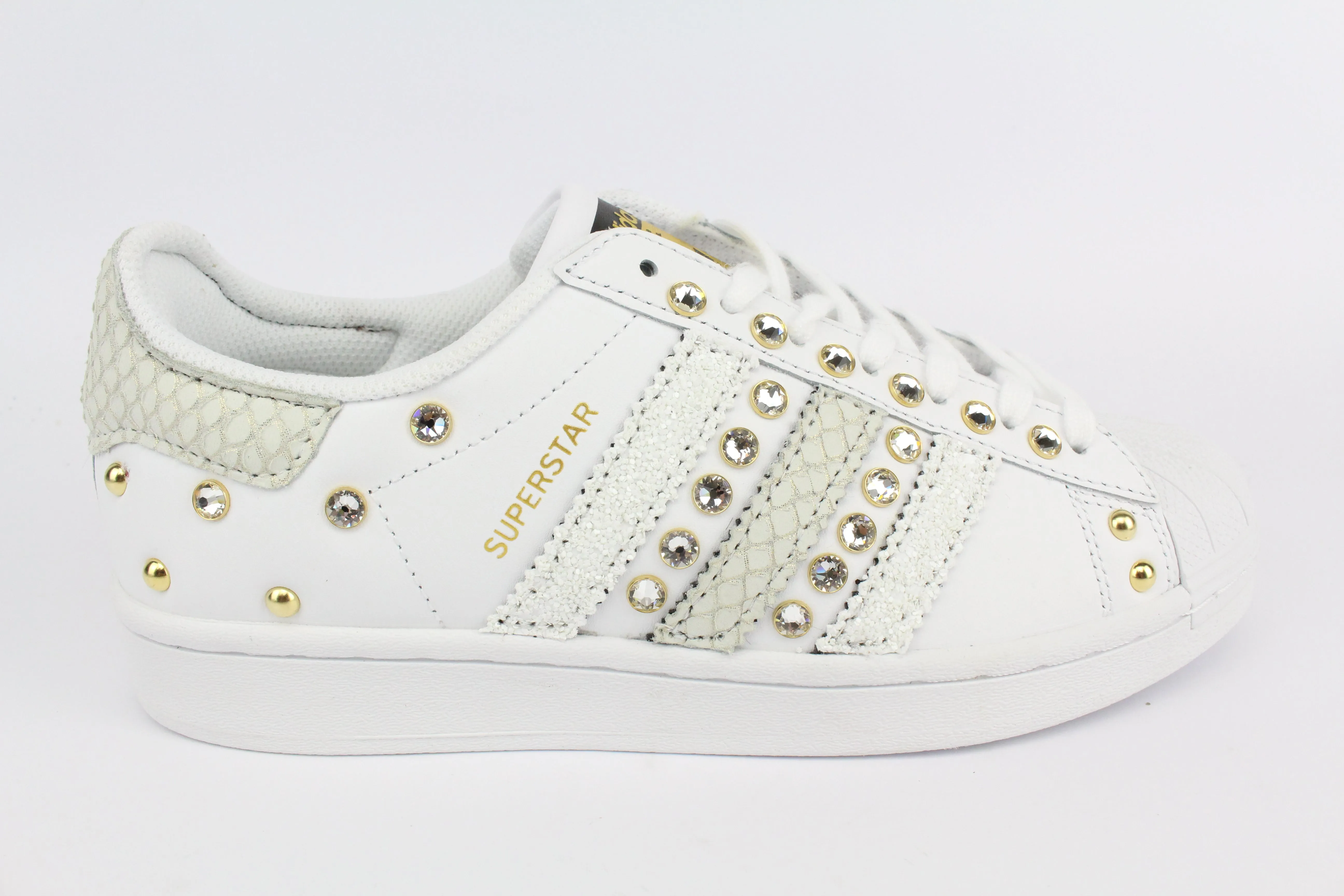 Adidas Superstar Pitone White & Strass Modern Classic Water Resistant