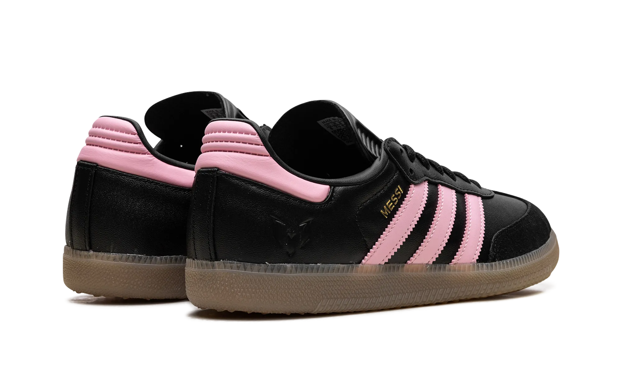 Samba Messi Indoor "Core Black / Gold Metallic / Gum" Sport Street