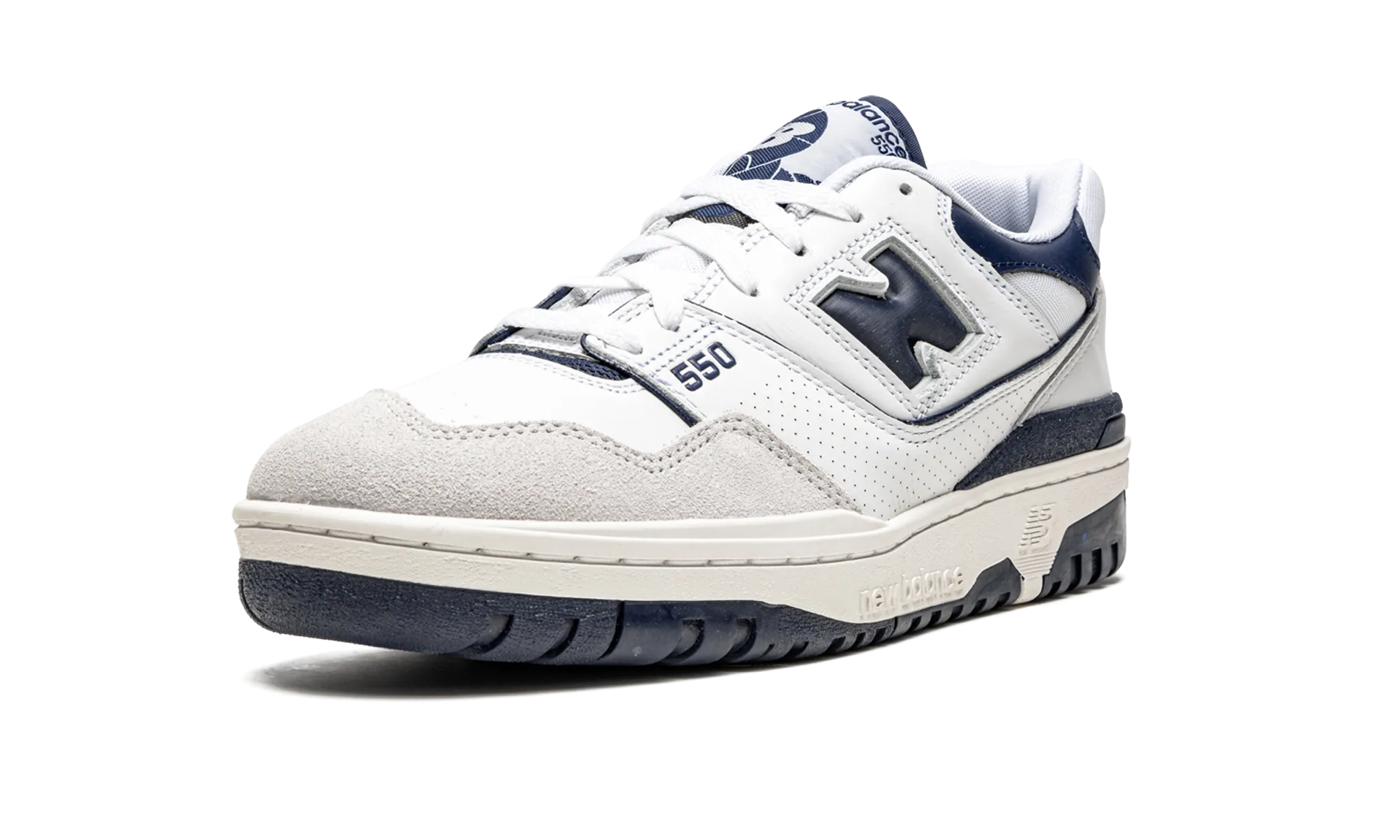 550 "White / Navy Blue" Weekday Style Drop Step