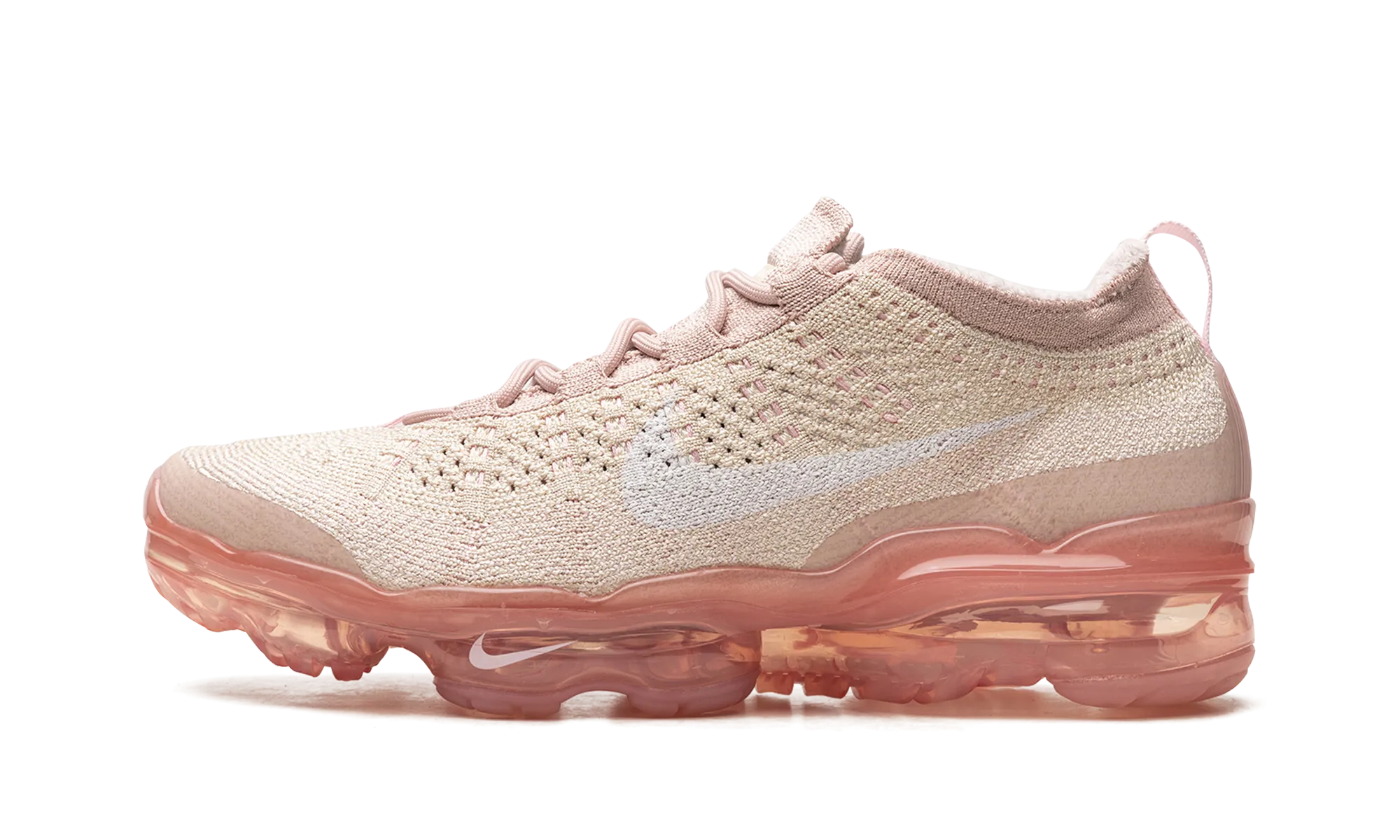 AIR VAPORMAX 2023 FLYKNIT WMNS "Oatmeal Pearl Pink" Breathable Outsole professional runner shoes