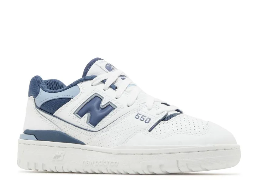 New Balance 550 White Vintage Indigo Easy   To   Clean