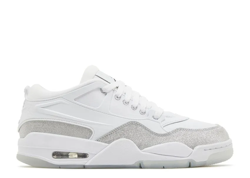 Air Jordan 4 RM White Metallic Silver Square Toe Soft Walk