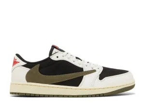 Neutral Style Air Jordan 1 Low OG SP Travis Scott Olive