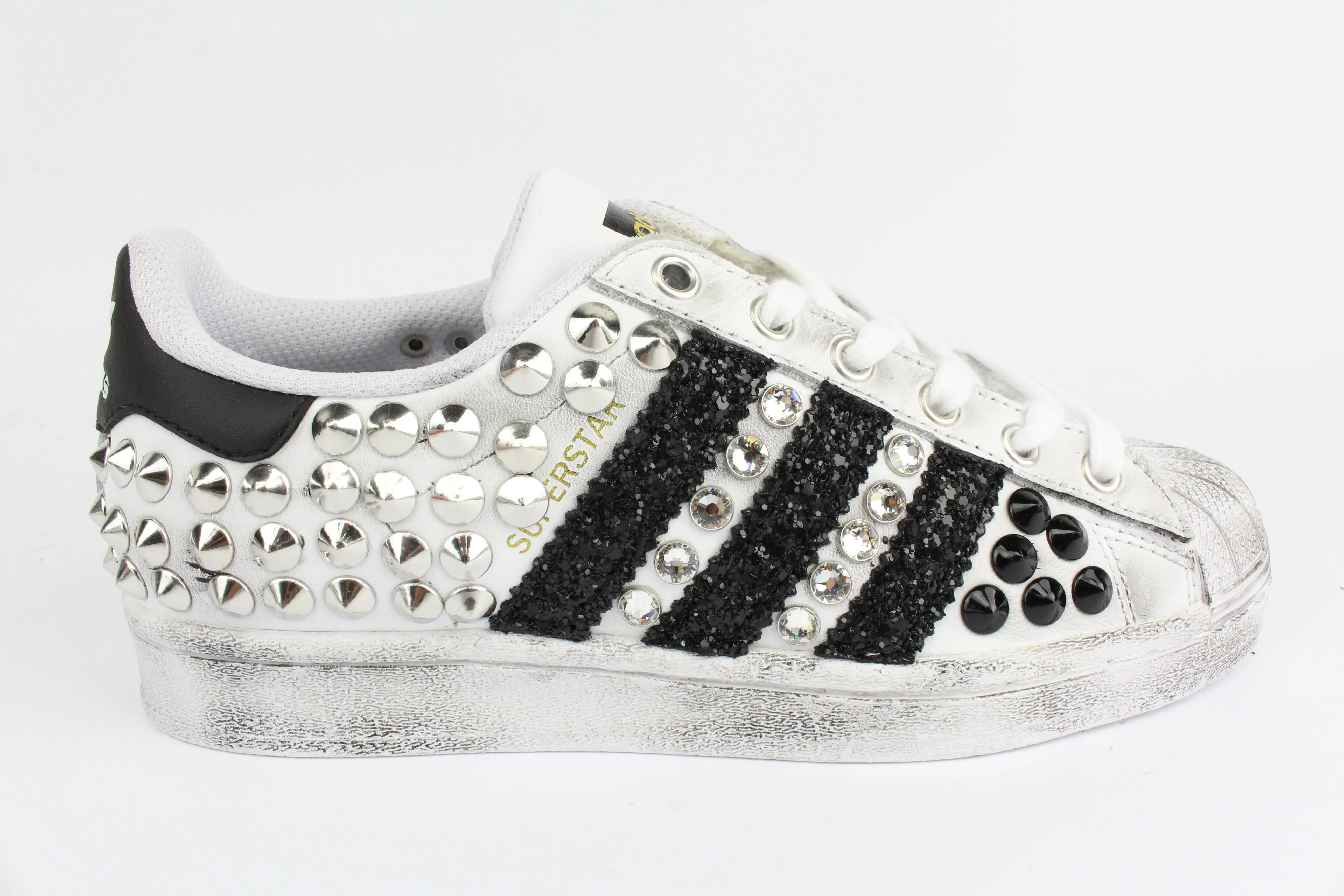 Adidas Superstar Total Borchie Tris Strass Fresh Touch Ergonomic Shape