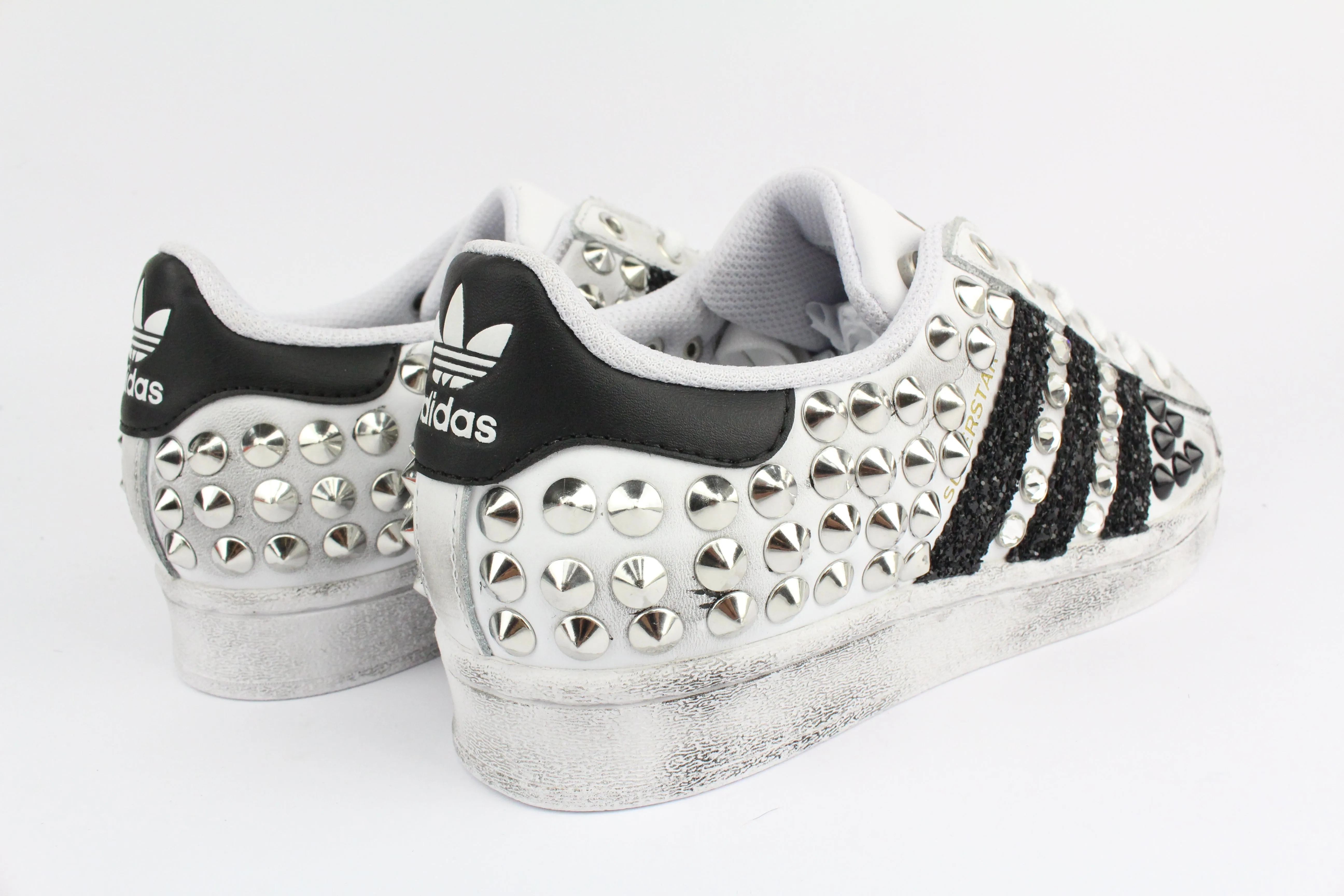 Adidas Superstar Total Borchie Tris Strass Vacation Ready Fashionable Walk