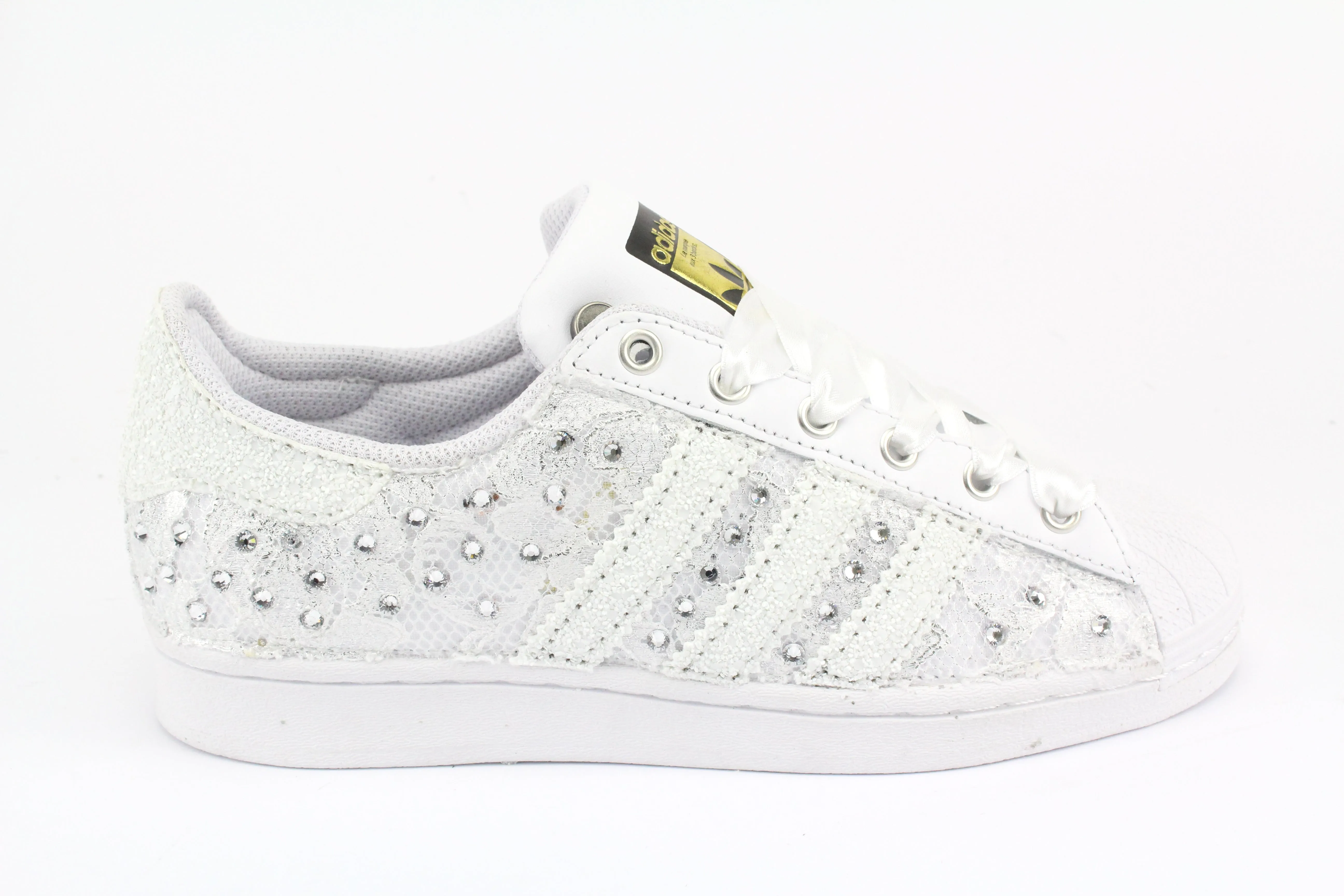 Style Upgrade Adidas Superstar Pizzo White & Strass Termo
