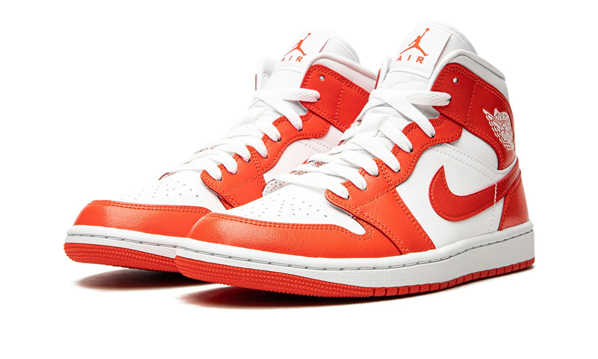 Wmns Air Jordan 1 Mid Habanero Red Cloud Feel