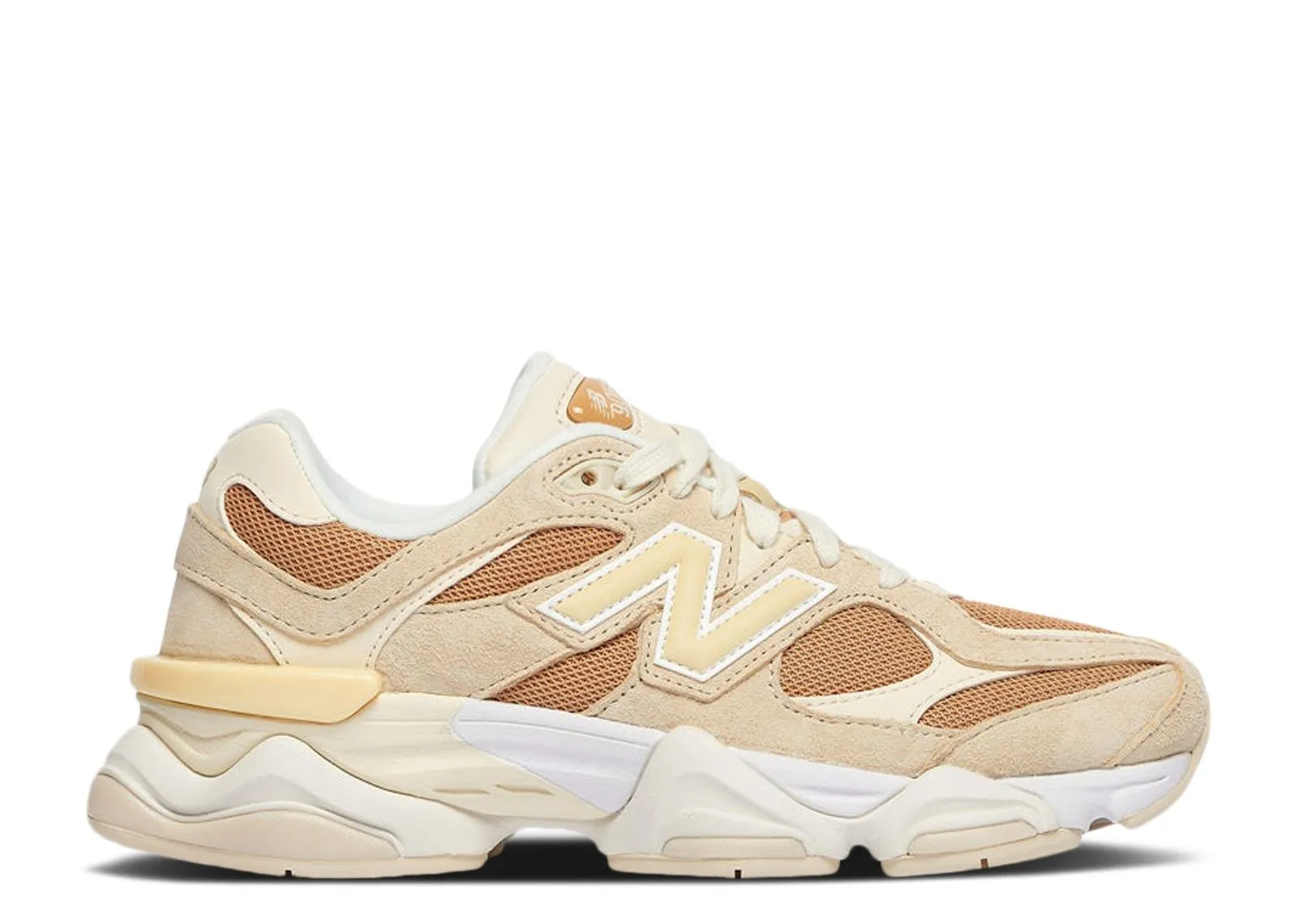 School Style New Balance 9060 Brown Ivory White