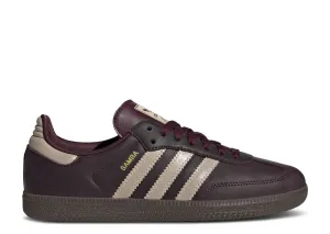 Adidas Samba OG Maroon Crystal Sand Arch   Support