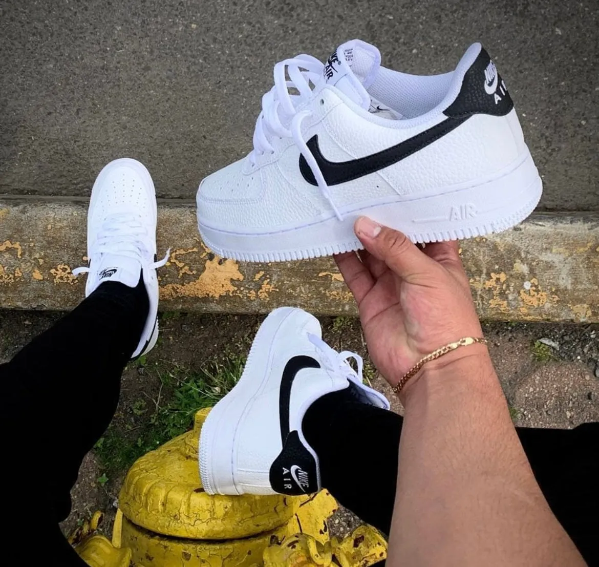 Campus Pace Morning Hike NIKE AIR FORCE 1 WHITE BLACK