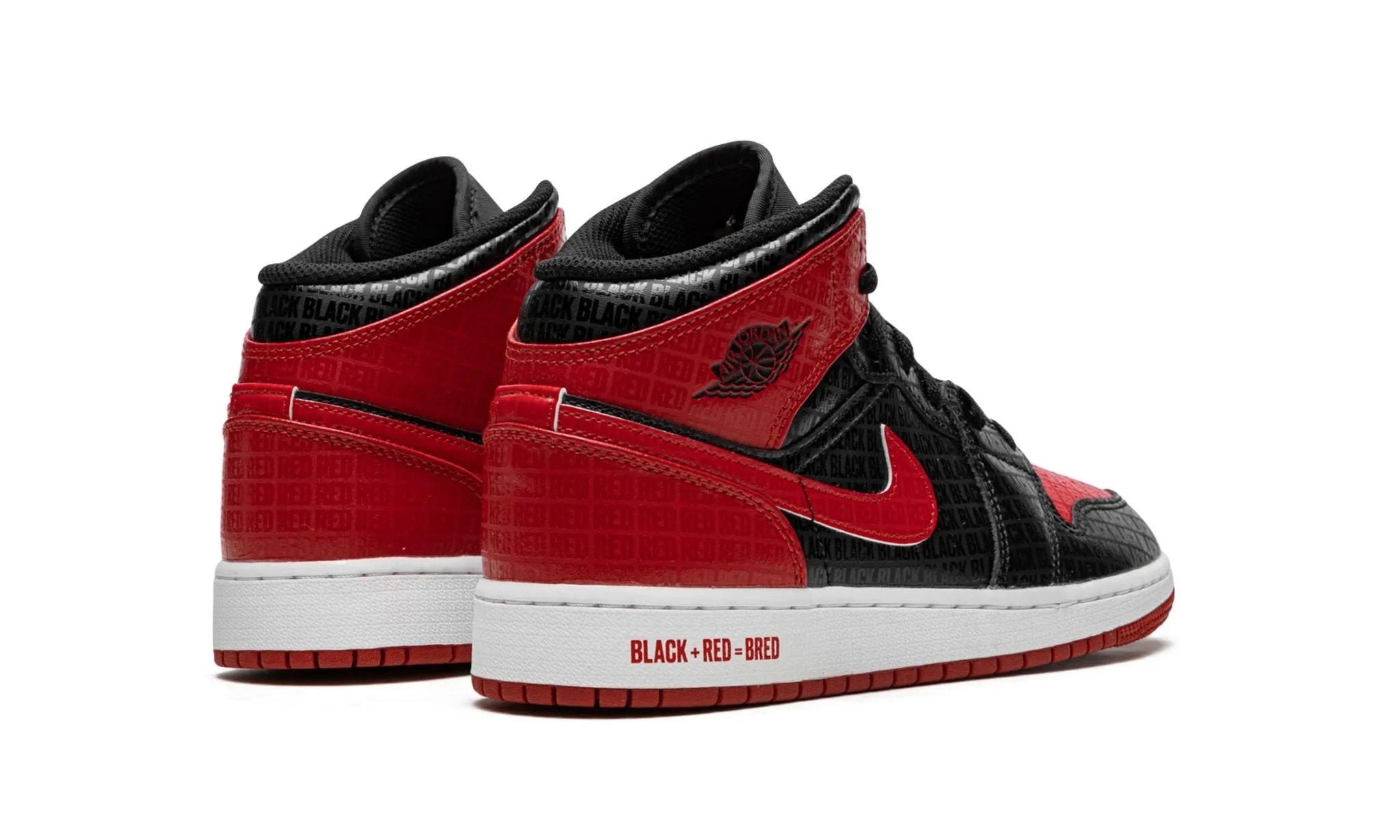 Air Jordan 1 Mid Bred Text (GS) Quick Access