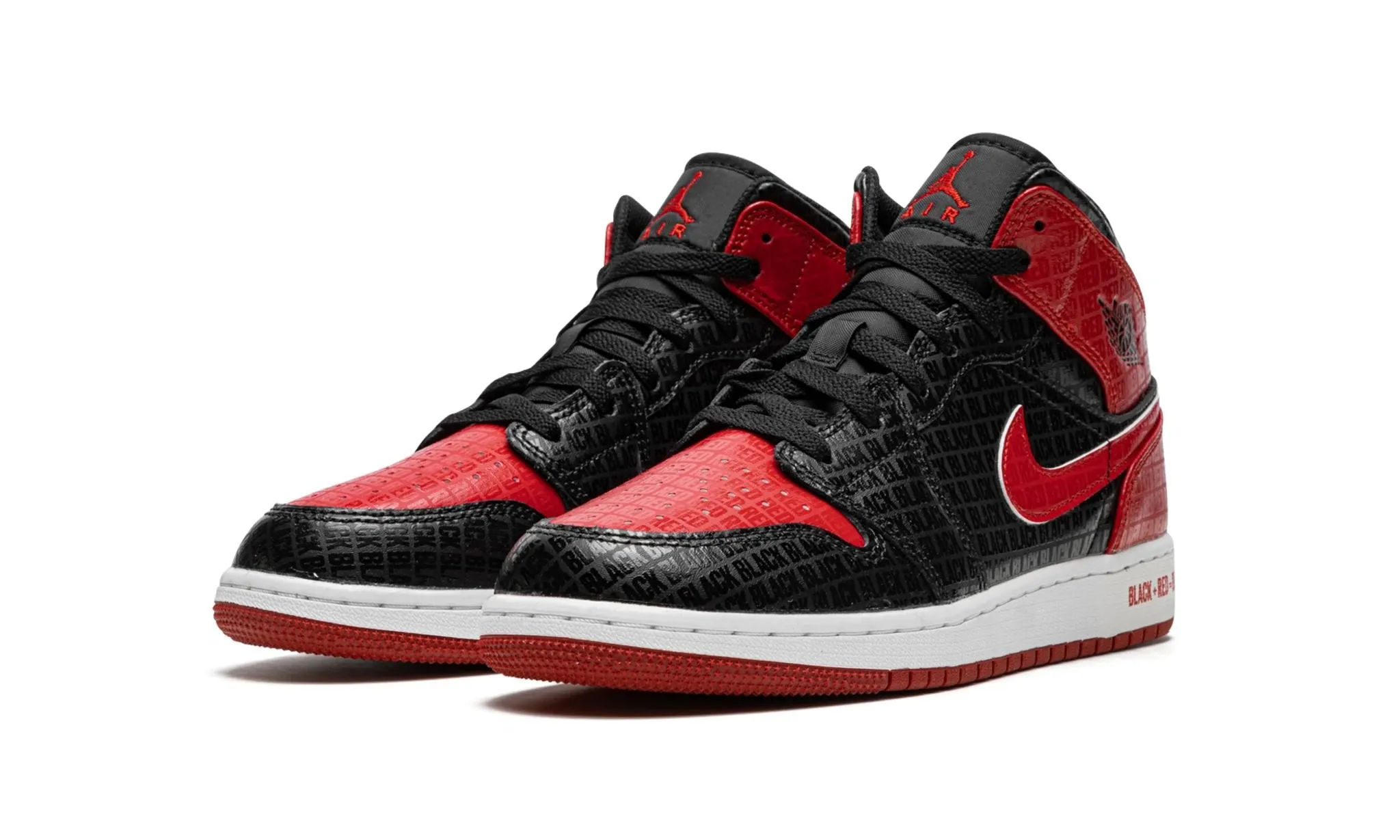 Air Jordan 1 Mid Bred Text (GS) Chill Feet