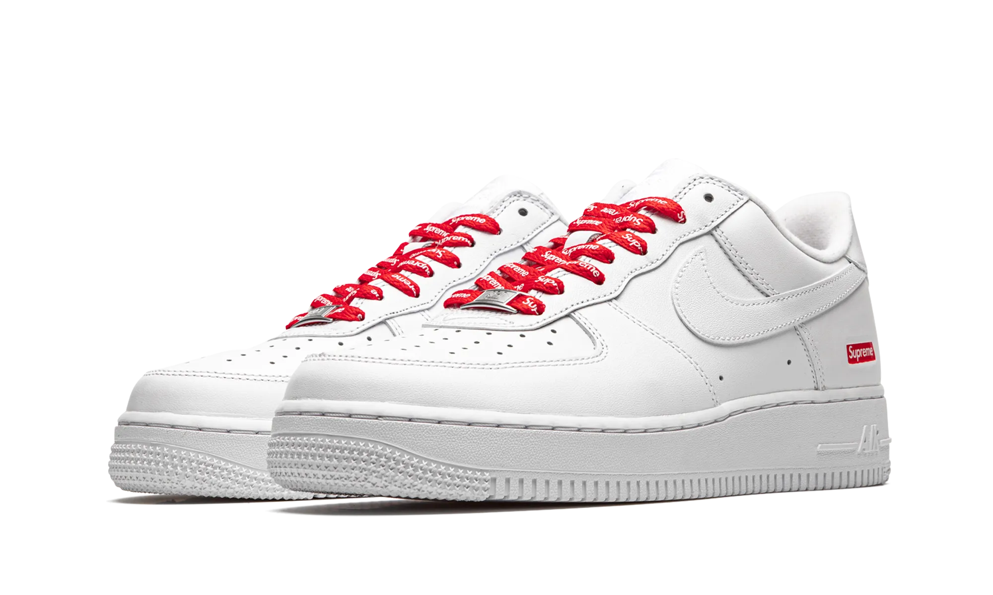 Nike X Supreme AF1 Low "Box Logo" White City Hike Feet Relief