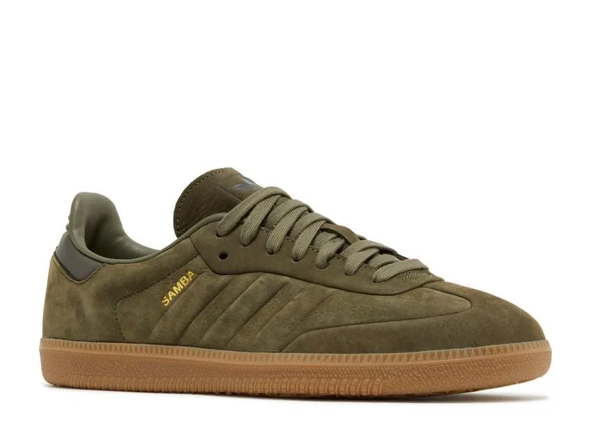 Cozy Design Lake Hike Adidas Samba OG Olive Strata Gum