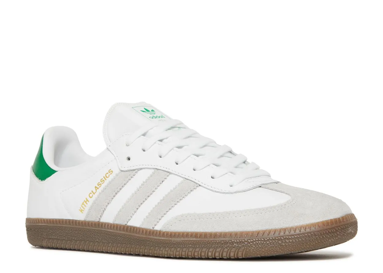 Block Jog Adidas Samba OG Kith Classics White Green