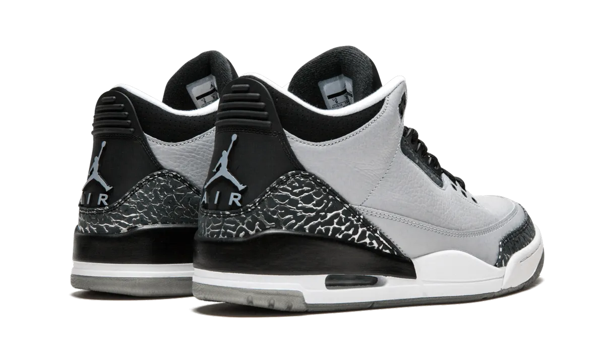 Superior Cushioning Mobility Ease Air Jordan 3 Retro "Wolf Grey"