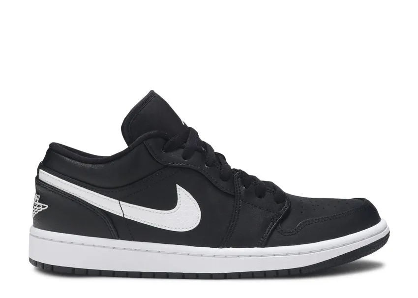 Air Jordan 1 Low Black White Comfortable Midsole Daily Walk