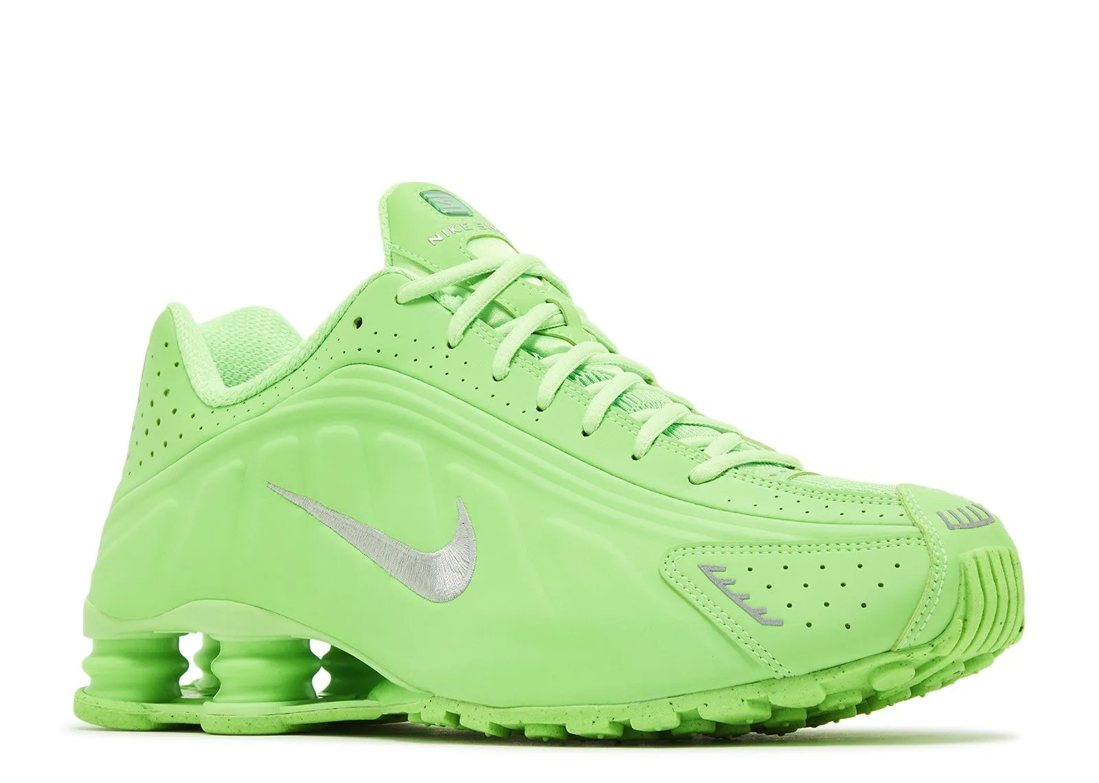 baggy running option fall running shoes Nike Shox R4 Green Strike