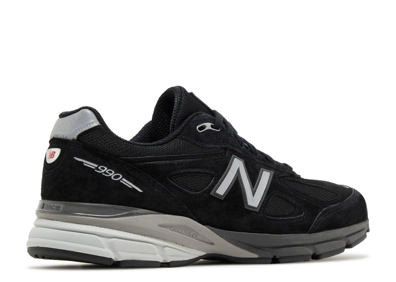 New Balance 990v4 MiUSA Black Silver Flex Technology