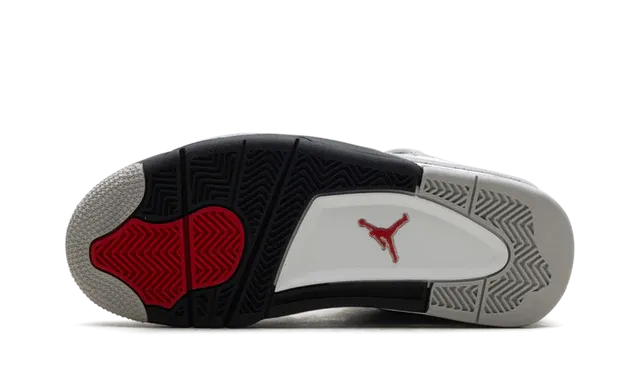 Jordan 4 Retro "White Cement" Grade School (2025) City Look Grippy Outsole