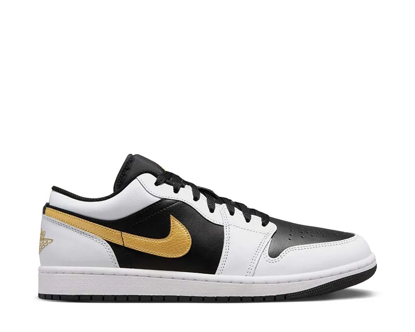 Air Jordan 1 Low "Metallic Gold" Leisure Comfort Flexible Steps