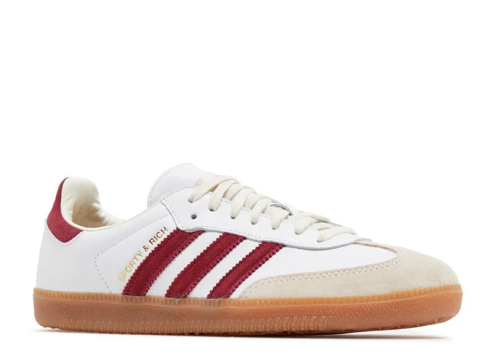 Adidas Samba OG Sporty & Rich White Core Burgundy Subway Go Sustainable Choice