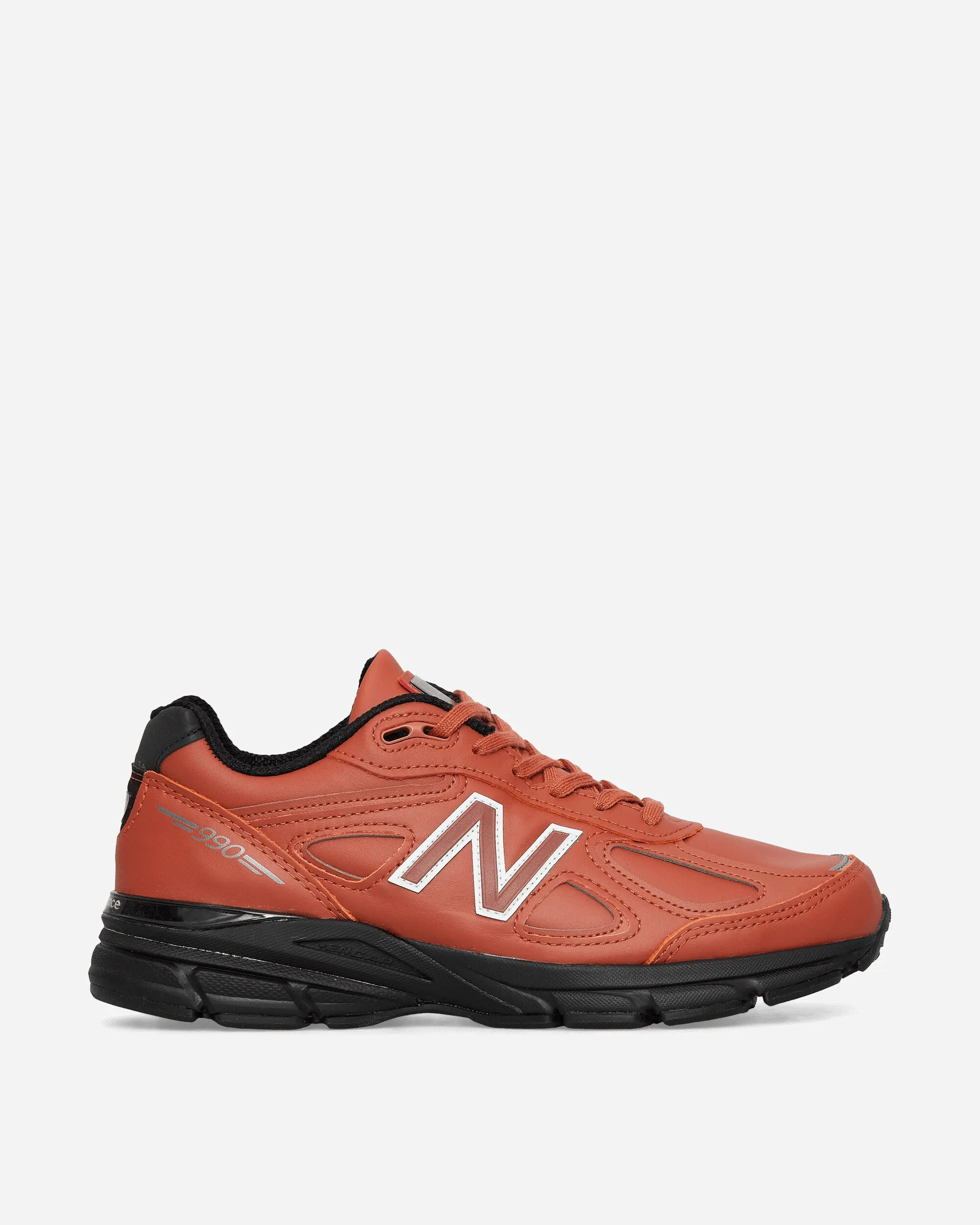 Made in USA 990v4 Sneakers Mahogany Flexible Fit Soft Move