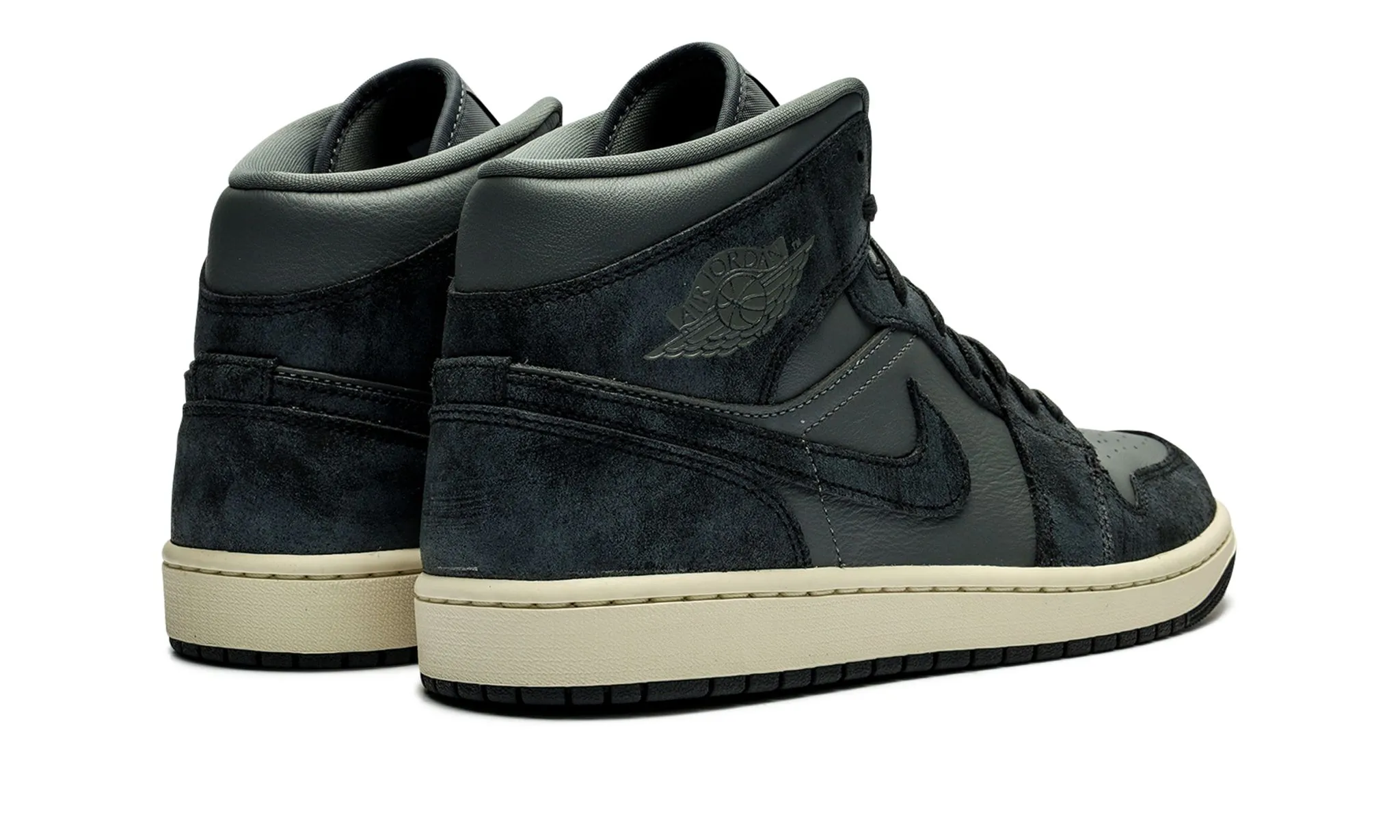 Water Safe bike ride Wmns Air Jordan 1 Mid 'Distressed Smoke Grey'