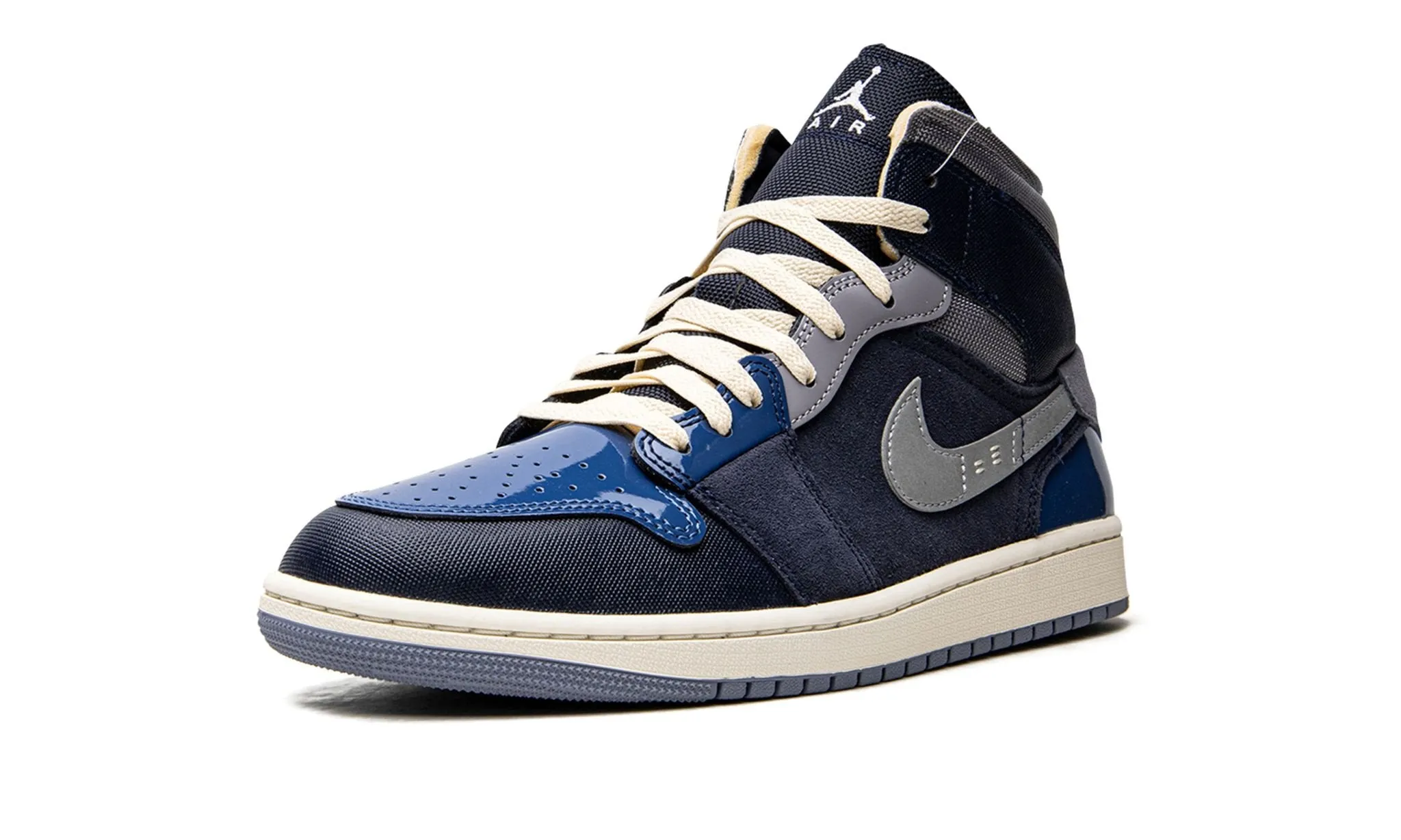 Air Jordan 1 Mid SE Craft Obsidian Foot Support waterproof