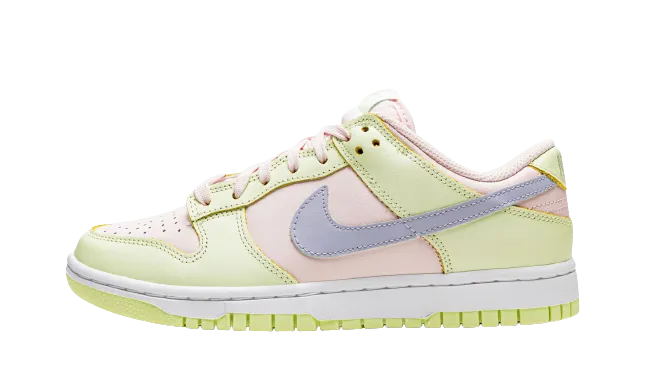 Mixed Texture Clean Shape Nike Dunk Low "Lime Ice" Women's