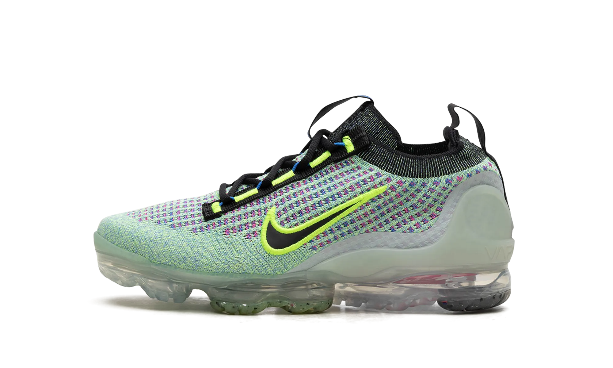 Air VaporMax 2021 Flyknit Next Nature GS "VOLT PHOTO BLUE" Firm Impact Control