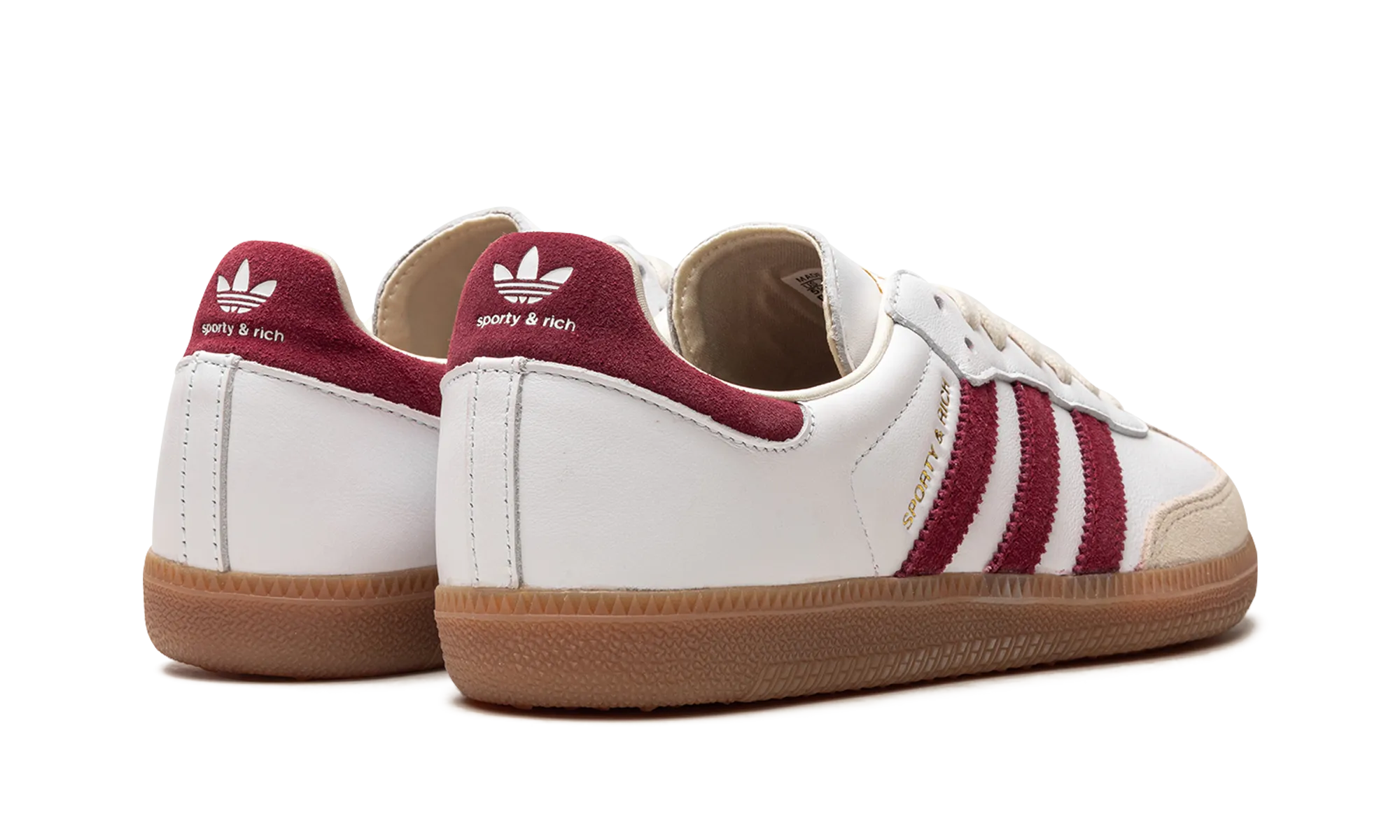 Slip-On Style Samba OG "Sporty & Rich - White Core Burgundy"