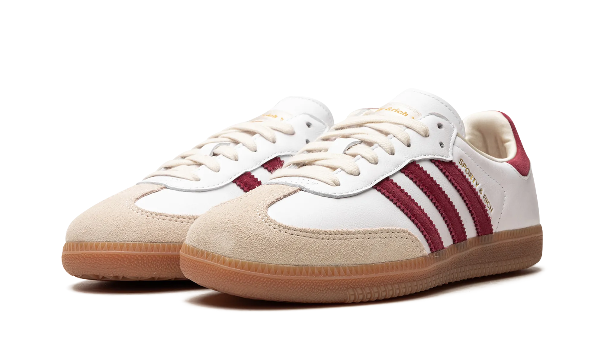 Samba OG "Sporty & Rich - White Core Burgundy" Firm Grip