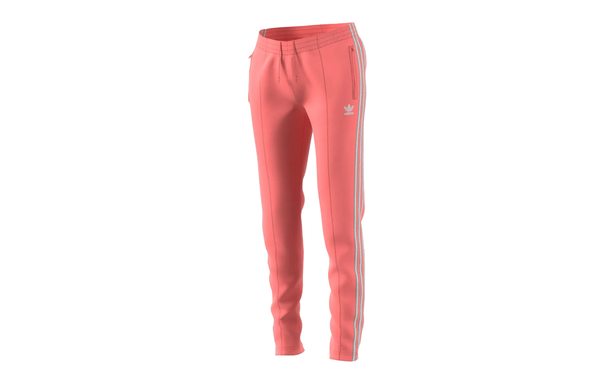 Trendy Style Calm Mood Superstar Track Pants "Tactile Rose / White"
