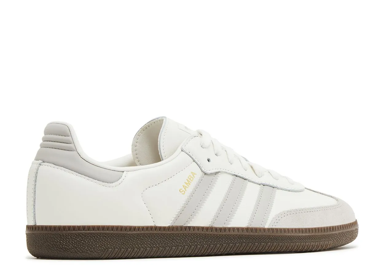 Grass Step Adidas Samba OG White Granite