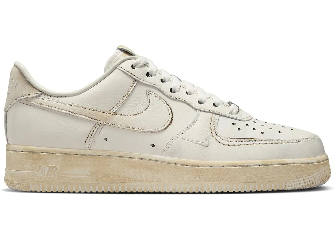All People Nike Air Force 1 Low .SWOOSH Dirty Triple White
